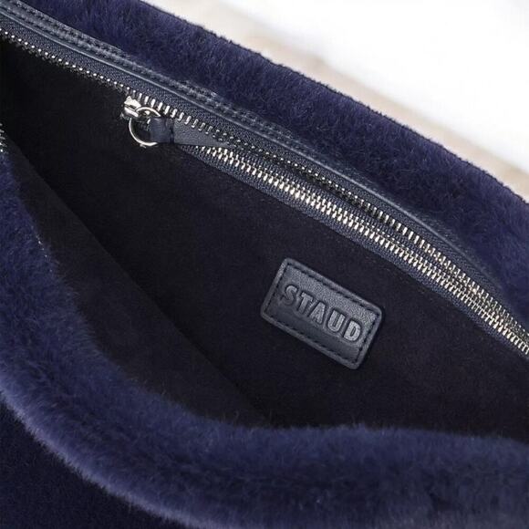 NWT STAUD VIVI Faux Fur Shoulder Bag - Picture 5 of 12